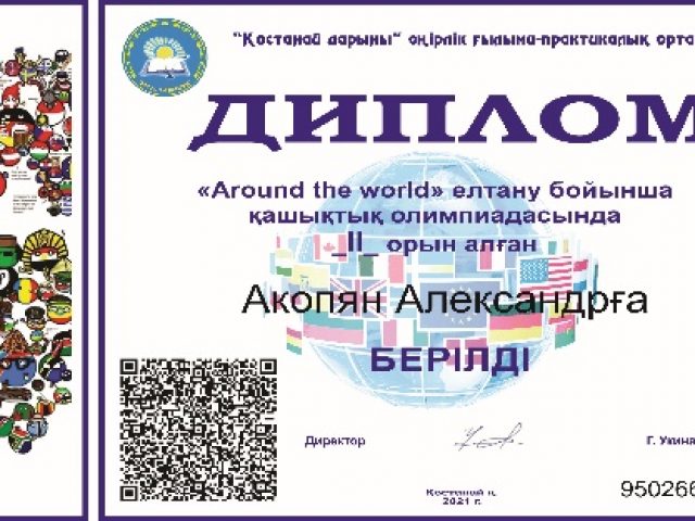 Итоги областной дистанционной олимпиады по страноведению “Around the world”