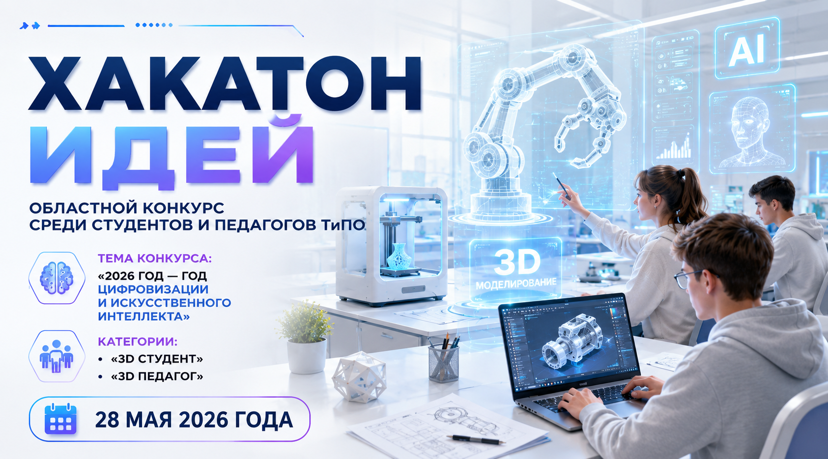 Областной конкурс «Хакатон идей — 2026»